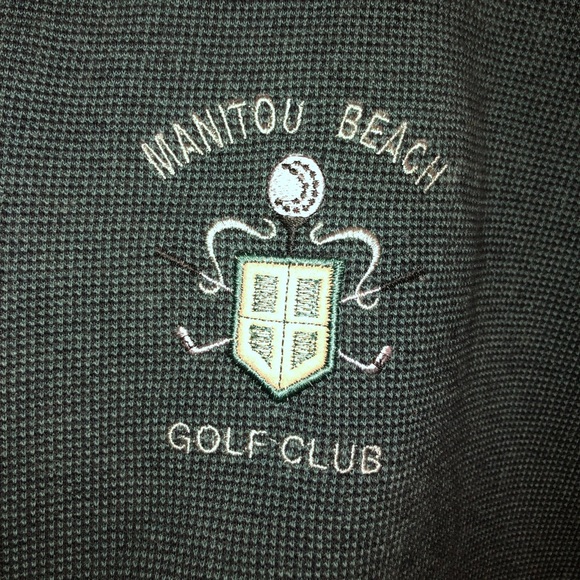 Men’s Large Quarter Zip Manitou Beach Golf Club - Picture 2 of 4